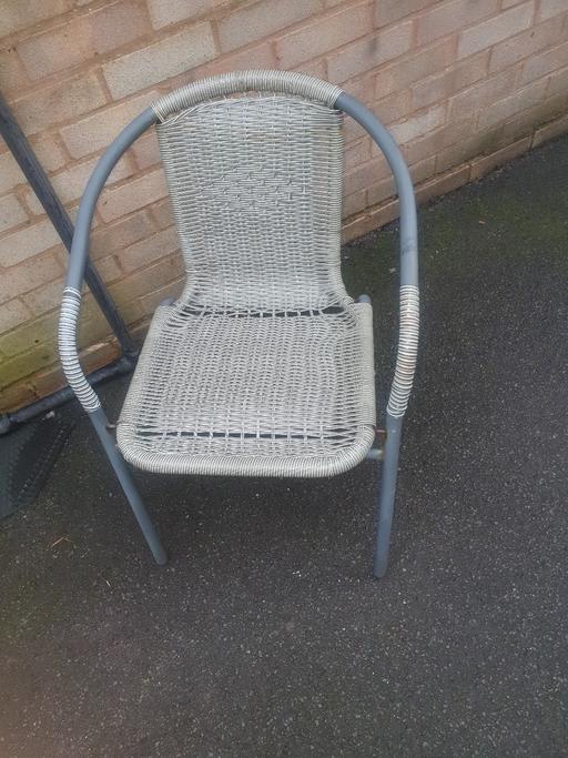 Buy & Sell Gornal Wood Dudley - Photos for Grey Wicker Garden Chair, Good Condition .