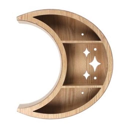 Buy & Sell Crewe Cheshire East - Photos for Wooden Crescent Moon Wall Shelf