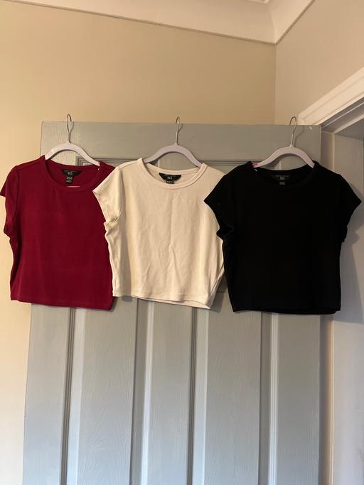 Buy & Sell Conisbrough Doncaster - Photos for 3 new look tops white black burgundy