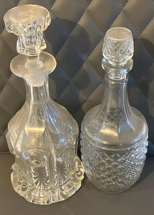 Buy & Sell Yeovil Somerset - Photos for 2x Crystal wine decanters & stoppers 1970s