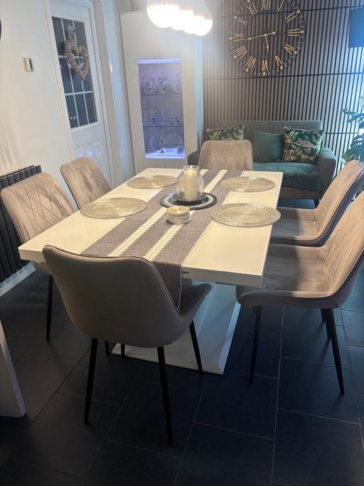 Buy & Sell Aldridge Walsall - Photos for 6 grey dining chairs