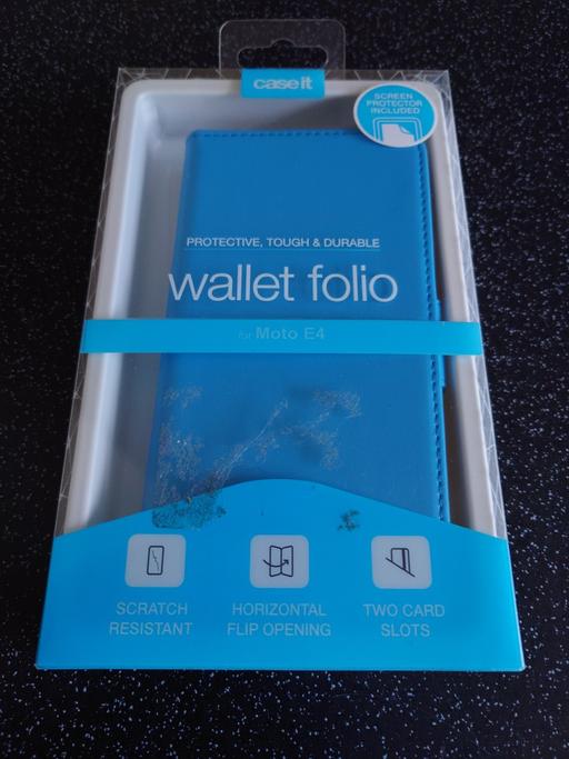 Buy & Sell Woodthorpe Charnwood - Photos for Moto E4 phone blue flip case