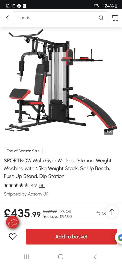 Buy & Sell Hurst Green Dudley - Photos for SPORTNOW Multi Gym Workout Station,