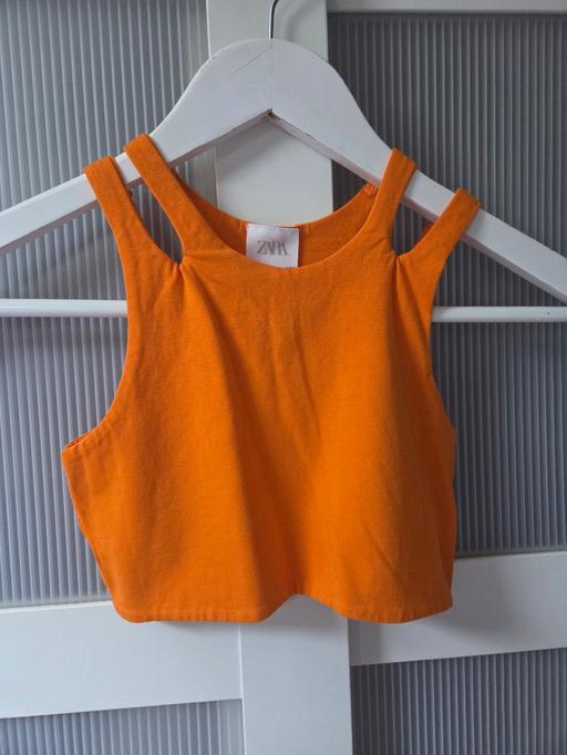 Buy & Sell Runcorn Halton - Photos for Age 8-9 ZARA orange cropped top
