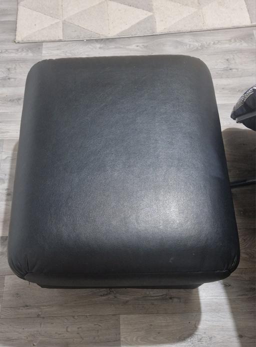 Buy & Sell Knowsley Merseyside - Photos for Black faux leather storage footstool