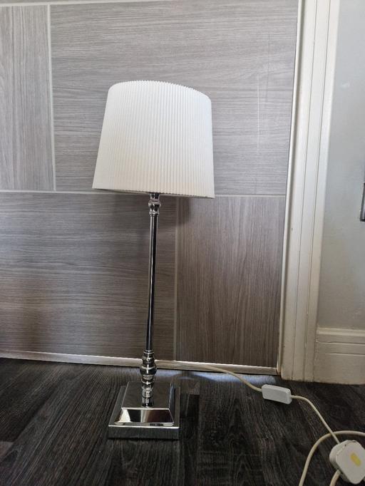 Buy & Sell Scholes Rotherham - Photos for Large silver tall lamp