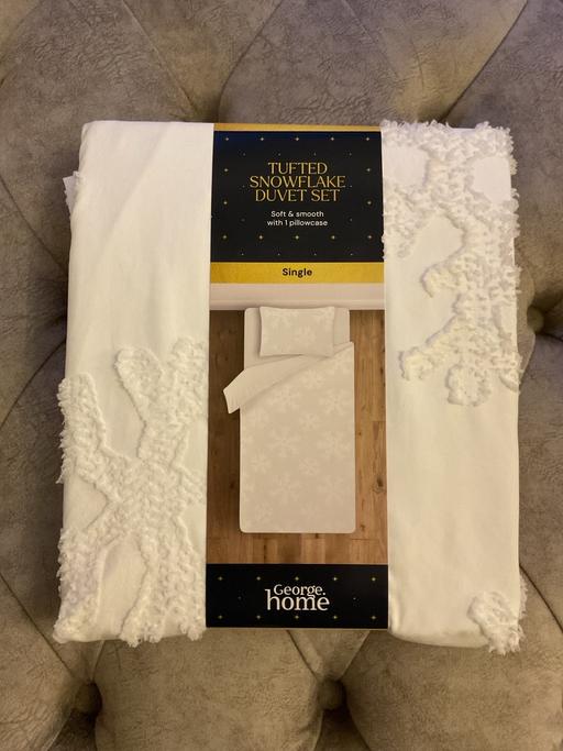 Buy & Sell Liverpool Knowsley - Photos for Single Tufted Snowflake Duvet Set