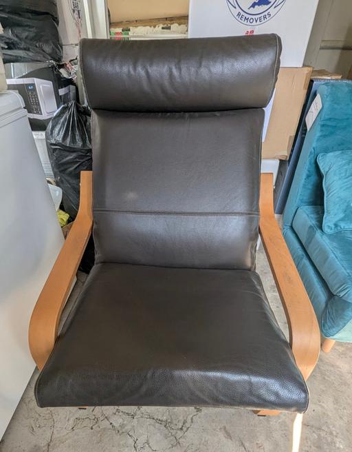 Buy & Sell Hornchurch Havering - Photos for IKEA POÂNG Armchair in Brown Leather