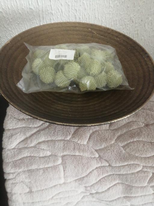 Buy & Sell Heath Town Wolverhampton - Photos for New metal dish on stand & olive echinops