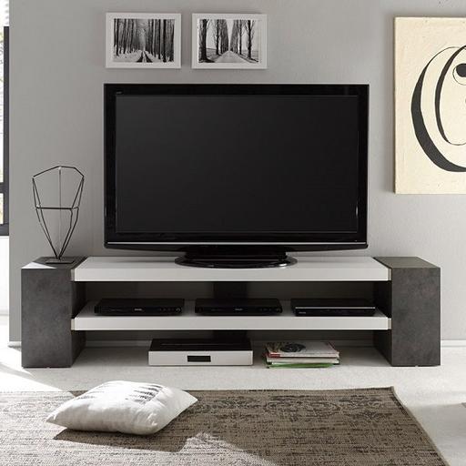 Buy & Sell Ladybarn Manchester - Photos for Geneva Rectangular TV Stand Concrete Effect