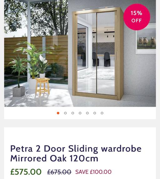 Buy & Sell West Bromwich Sandwell - Photos for Oak effect double mirror wardrobe