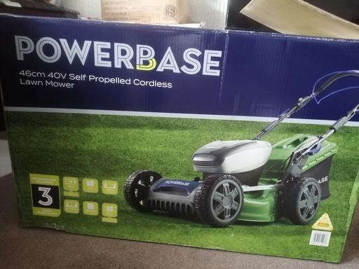 Buy & Sell Heath Town Wolverhampton - Photos for New Powerbase 46cm 40v cordless lawn mower