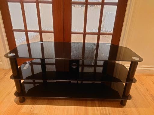 Buy & Sell Hornchurch Havering - Photos for Black Glass TV Stand 3 tier