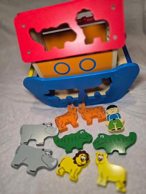 Buy & Sell Horringford Isle of Wight - Photos for Baby Wooden Noah's Ark Animals Shape Matching