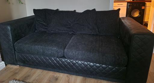 Buy & Sell Hall Green Birmingham - Photos for black large 2 seater sofa