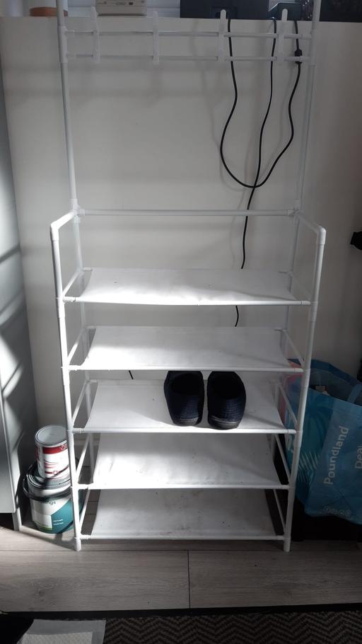 Buy & Sell Hall Green Birmingham - Photos for white shoe storage coat rack stand
