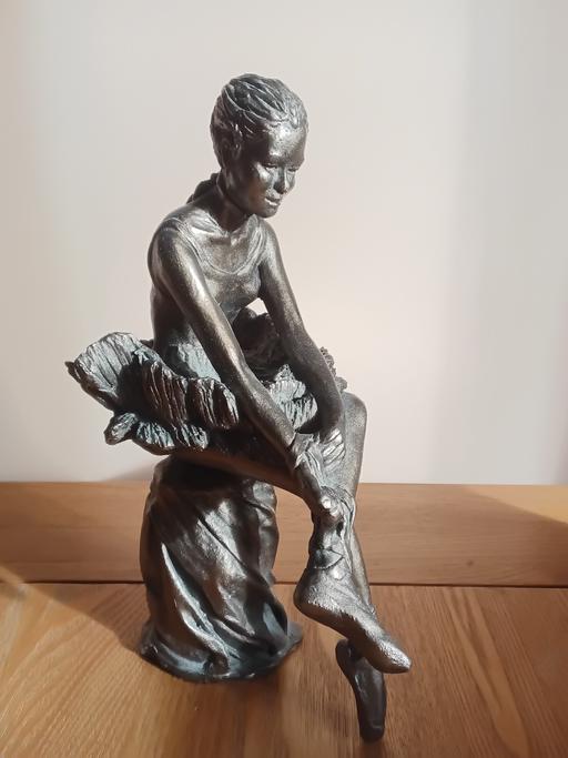 Buy & Sell Holt North Norfolk - Photos for Bronze coloured sculpture-Ballerina sitting