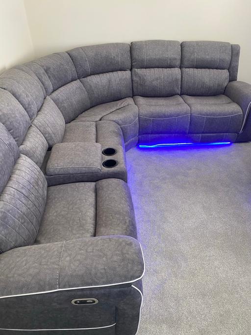 Buy & Sell Coventry City Centre Coventry - Photos for recliner corner sofa set fabric-Grey