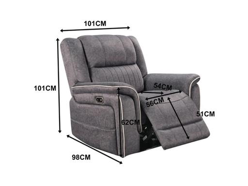 Buy & Sell Coventry City Centre Coventry - Photos for recliner single fabric chair-Grey