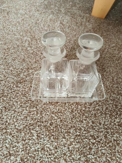 Buy & Sell Rhyl Denbighshire - Wales - Photos for Glass set in tray (oil & vinegar) maybe