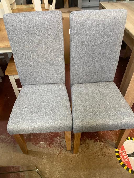 Buy & Sell Coventry City Centre Coventry - Photos for Pair of Tweed Fabric Dining Chairs - Grey