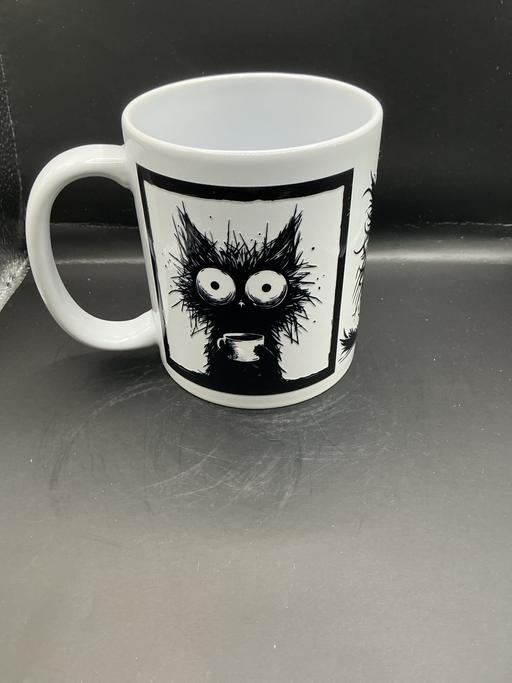 Buy & Sell Handsacre Lichfield - Photos for White mug with cat transfer design