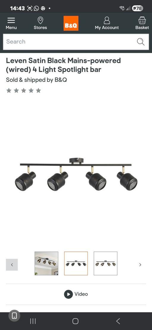 Buy & Sell Woodhouse Sheffield - Photos for Laven 4 light spotlight bar. RRP £50