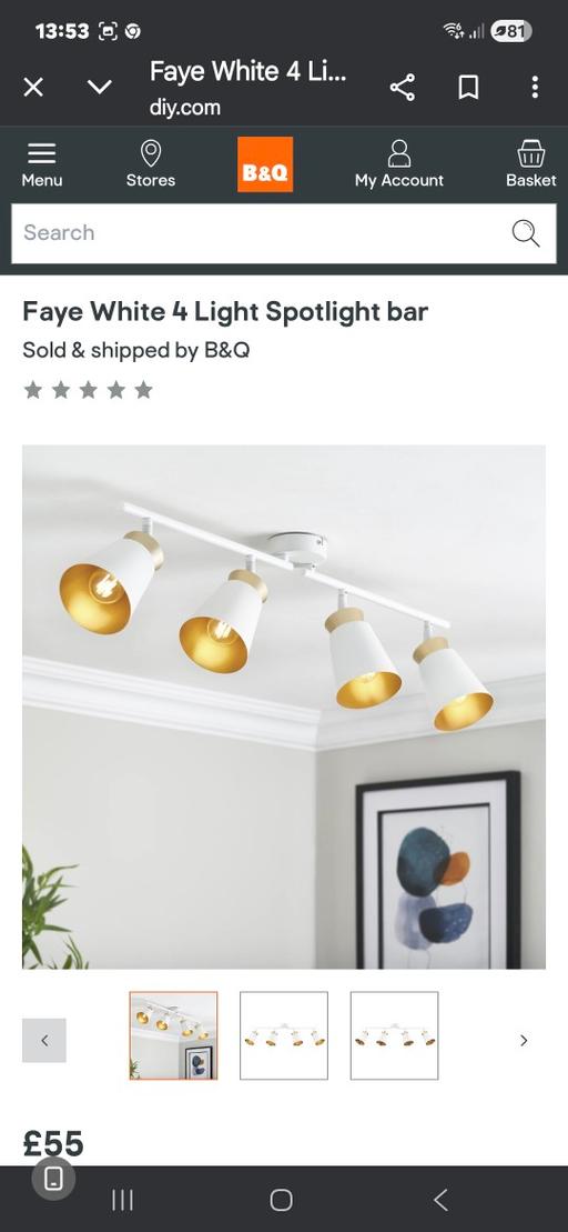 Buy & Sell Woodhouse Sheffield - Photos for Faye 4 light spotlight bar RRP £55