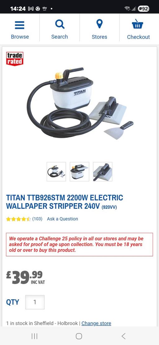 Buy & Sell Woodhouse Sheffield - Photos for Titan electric 2200w wallpaper stripperRRP£40