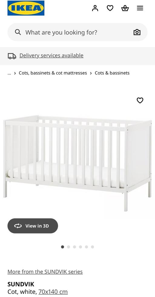 Buy & Sell Kitts Green Birmingham - Photos for Brand New IKEA Baby Cot