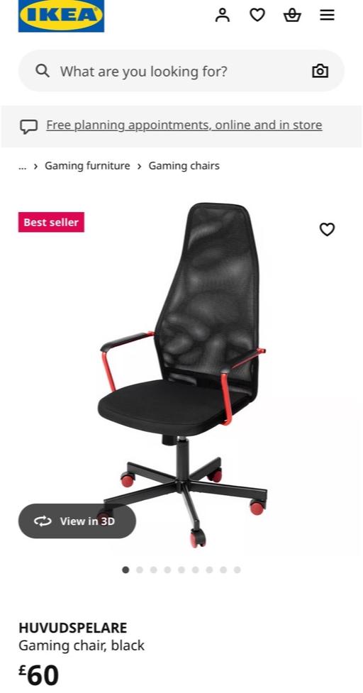 Buy & Sell Kitts Green Birmingham - Photos for Brand New IKEA Gaming chair