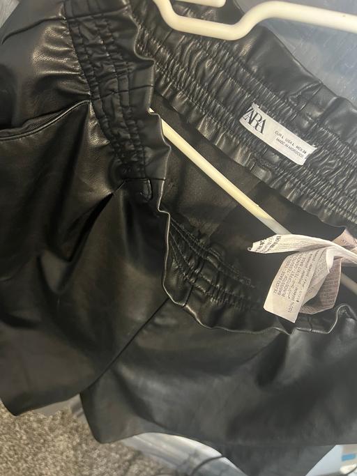 Buy & Sell Woodgate Birmingham - Photos for ZARA Black Faux Leather Shorts – Size 14