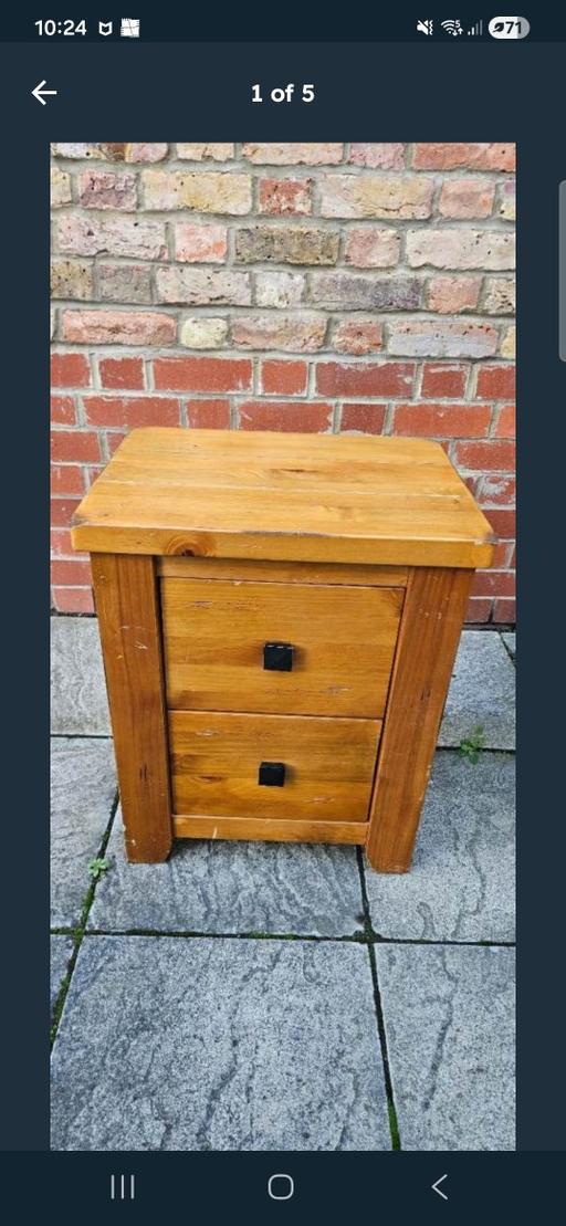 Buy & Sell Greenford Ealing - Photos for Bedside cabinet Solid oak