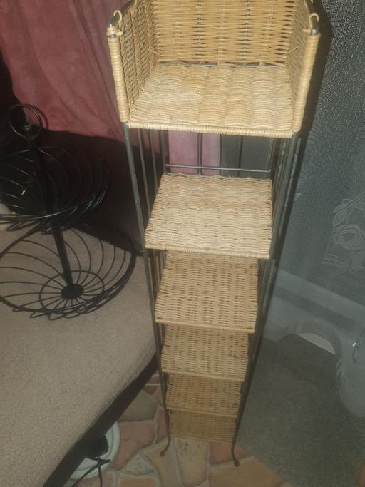 Buy & Sell Gornal Wood Dudley - Photos for Black Metal & Wicker Shelving, Cage & Vase.