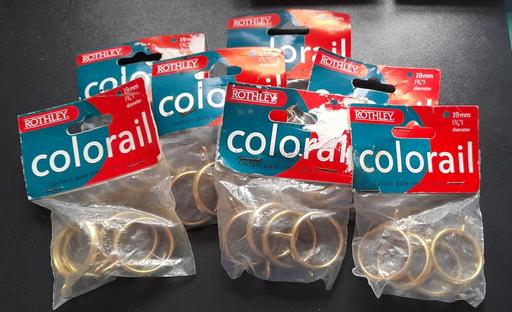Buy & Sell Pendeford Wolverhampton - Photos for Job Lot Curtain Pole Rings, 19mm brass finish