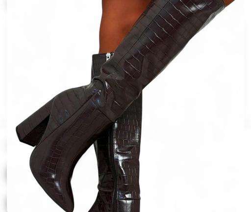 Buy & Sell Sayers Common Mid Sussex - Photos for Croc print brown boots