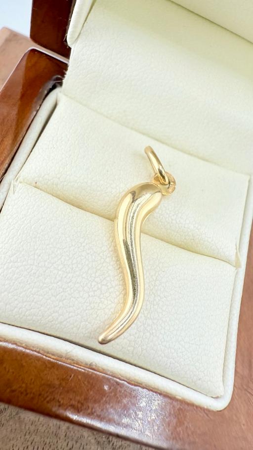 Buy & Sell Harrow on the Hill North West London - Photos for 9ct Gold Italian Horn (Cornicello) Pendant