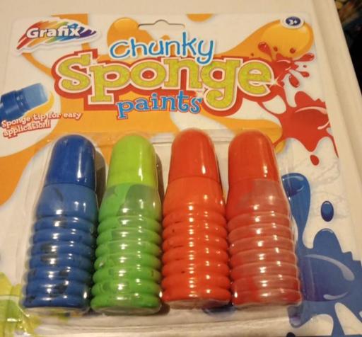 Buy & Sell Bardsley Oldham - Photos for 4 Grafix chunky sponge paints set