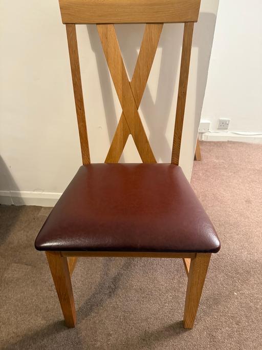 Buy & Sell Leeds West Yorkshire - Photos for Six solid wood chairs