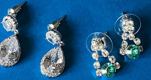 Buy & Sell Yeovil Somerset - Photos for jewellery 2x white cubic zirconia earrings.