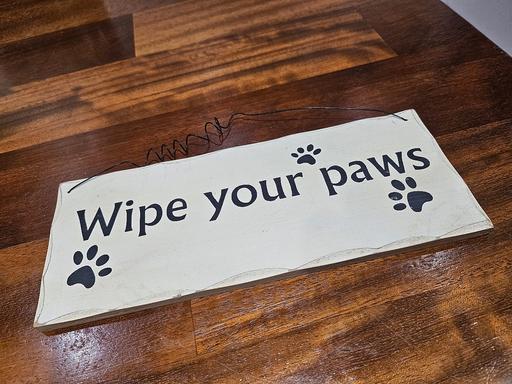 Buy & Sell Wergs South Staffordshire - Photos for Wooden sign 🐾 WIPE YOUR PAWS