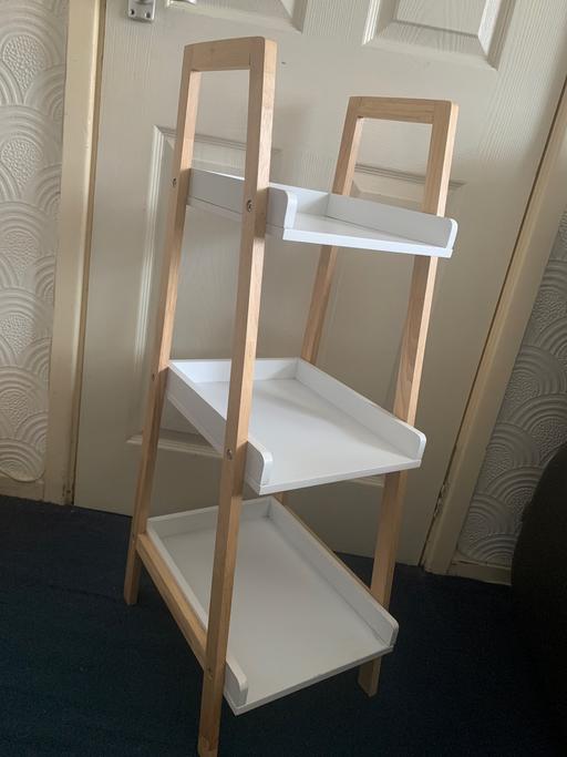 Buy & Sell Harborne Birmingham - Photos for 3 Tier Birch Wood Bathroom Shelf White