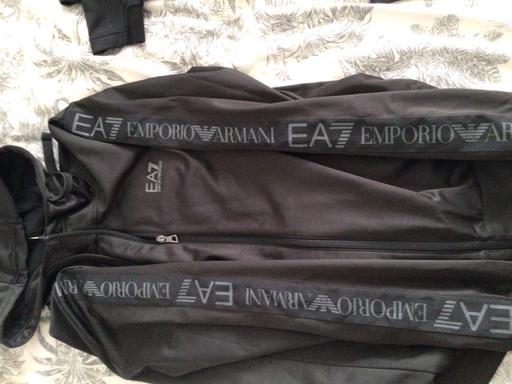 Buy & Sell Falconwood South East London - Photos for EA7 Armani Hoodie size S/M. Black. VGC.