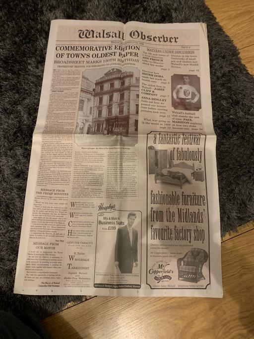 Buy & Sell Leamore Walsall - Photos for Commemorative walsall observer 1998