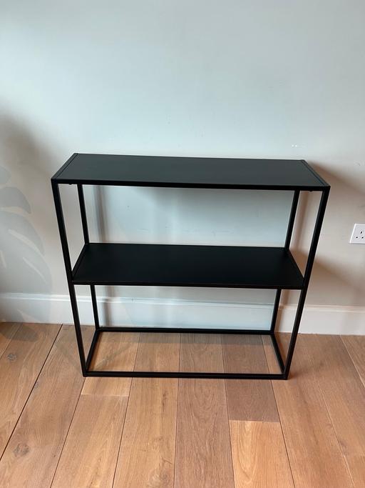 Buy & Sell Croydon Croydon - Photos for Stylish Black Metal Shelf Unit Console Table