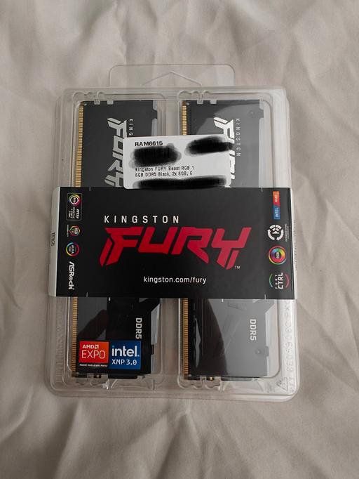 Buy & Sell East Putney Station Wandsworth - Photos for Kingston RGB 16GB (2 x 8GB) Ddr5 6000MHz CL36