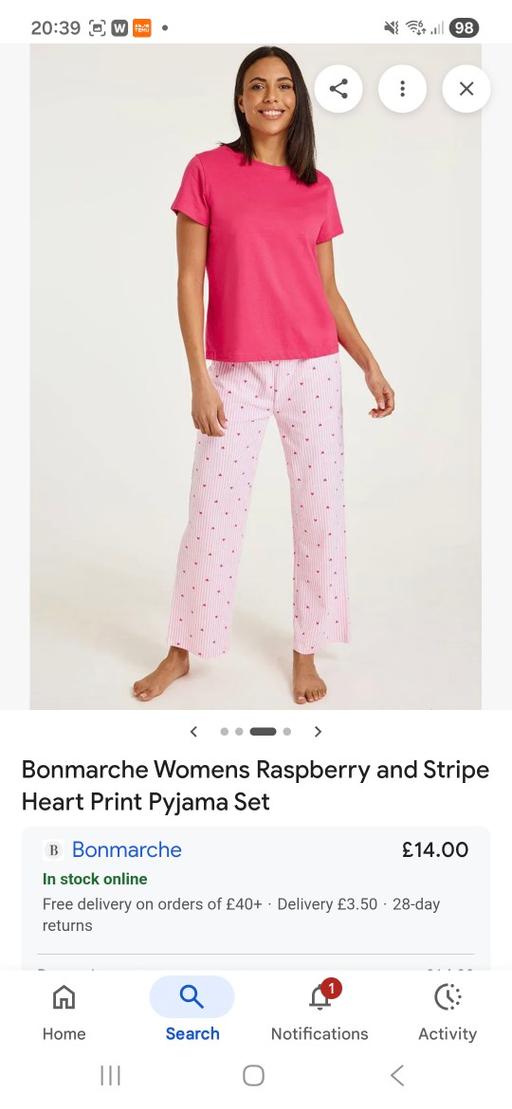 Buy & Sell Grove Park South East London - Photos for size 20/24. 24/26 pjs £7 set