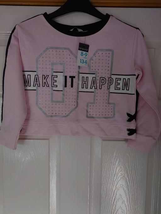 Buy & Sell Woodthorpe Charnwood - Photos for Girls pink long sleeve cropped top size 8-9Y