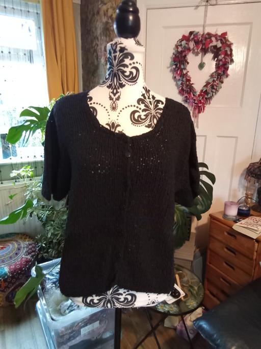 Buy & Sell Wetwang East Riding of Yorkshire - Photos for Black short sleeve knitted cardigan m/l/xl