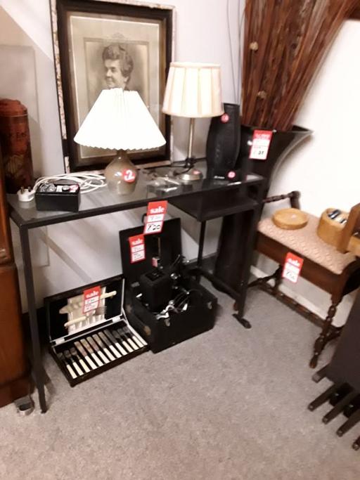 Buy & Sell Saint Pauls Trading Estate Tameside - Photos for Black framed console table & glass top